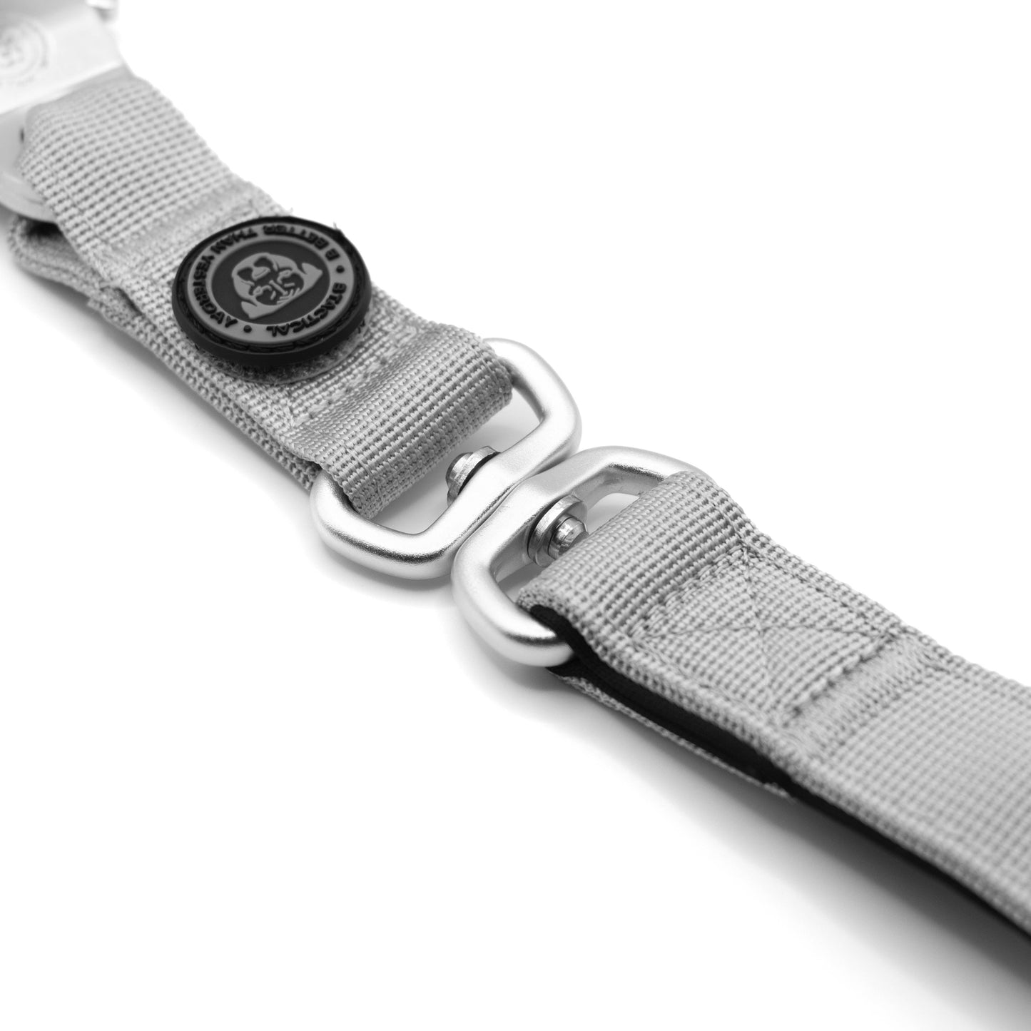 BTactical™ Nylon Frog Clip Dog Lead | Extra-Strong Anti Tangle - Misty Grey