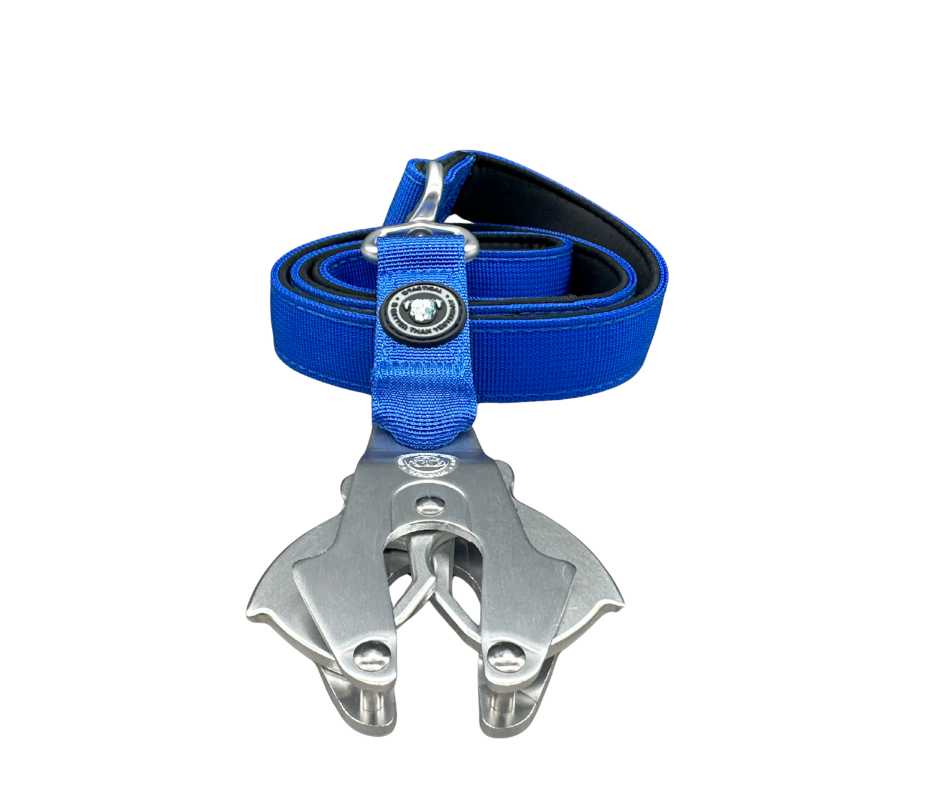 BTactical™ Nylon Frog Clip Dog Lead | Extra-Strong Anti Tangle - Royal Blue