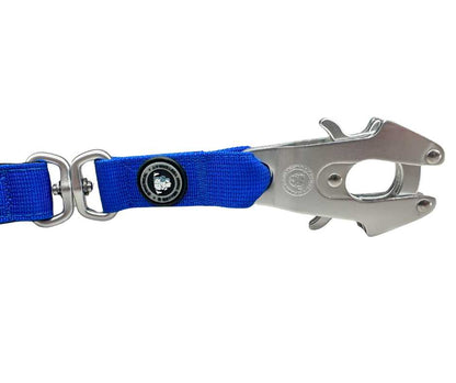 BTactical™ Nylon Frog Clip Dog Lead | Extra-Strong Anti Tangle - Royal Blue