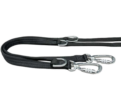 BTactical™ Nylon Frog Clip Dog Training Lead | 2m Anti Tangle - Midnight Black
