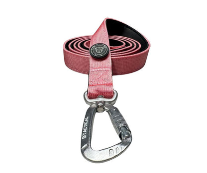 BTactical™ Nylon Carabiner Clip Dog Lead | Extra-Strong Anti Pull - Pretty Pink