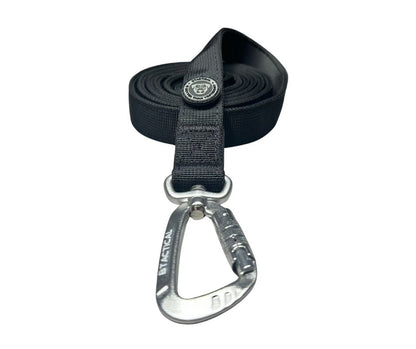 BTactical™ Nylon Carabiner Clip Dog Lead | Extra-Strong Anti Tangle - Midnight Black