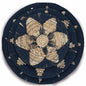 Set of Three Seagrass Bowls Wall Art - Black