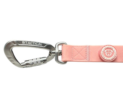 BTactical™ Extra-Strong PVC Carabiner Clip Dog Lead | Pastel Pink