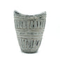Wide Neck Shaped Dry Flowers Vase - Cream 22cm