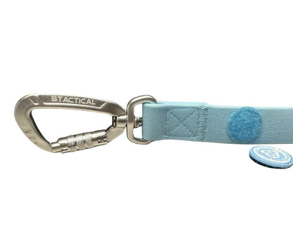 BTactical™ Extra-Strong PVC Carabiner Clip Dog Lead | Pastel Blue