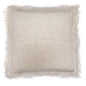 Linen Cushion Cover 45x45cm with fringe
