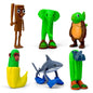 8 Pcs Italian Brainrot Action Figures, Tralalero Travala Toy Set Tralalero Travala, Tung Tung Tung Sahur, Brr Brr Patapim - Brainrot Fidget Toys, Decorations Gifts for Office Room Figurine Decoration