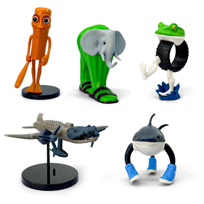 8 Pcs Italian Brainrot Action Figures, Tralalero Travala Toy Set Tralalero Travala, Tung Tung Tung Sahur, Brr Brr Patapim - Brainrot Fidget Toys, Decorations Gifts for Office Room Figurine Decoration