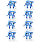 Steal a Brainrot 67 Meme Collectible Figure, Flexible Mini Character Statue (4 pieces)