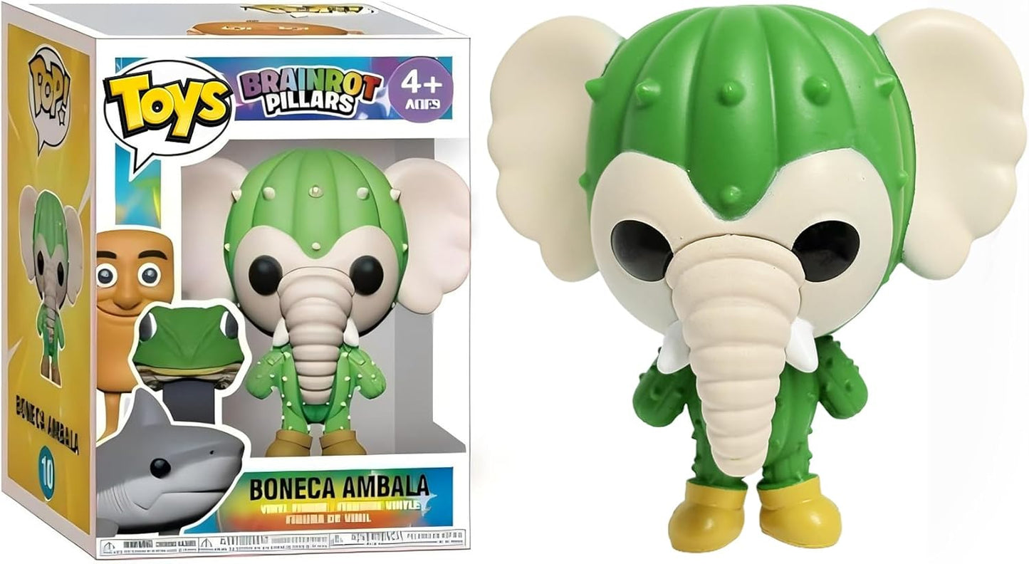 Italian Brainrot Chibi Toys – Collectible Tralalero Tralala & Tung Tung Sahur Action Figures for Kids, Adults, Party Cake Toppers, Office & Home Decor (LiriLi Larlla)