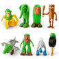 8 Pcs Italian Brainrot Action Figures, Tralalero Travala Toy Set Tralalero Travala, Tung Tung Tung Sahur, Brr Brr Patapim - Brainrot Fidget Toys, Decorations Gifts for Office Room Figurine Decoration