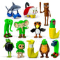 8 Pcs Italian Brainrot Action Figures, Tralalero Travala Toy Set Tralalero Travala, Tung Tung Tung Sahur, Brr Brr Patapim - Brainrot Fidget Toys, Decorations Gifts for Office Room Figurine Decoration