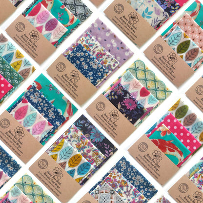 *End of Stock Bargain Set of 3 Handmade Beeswax Wraps