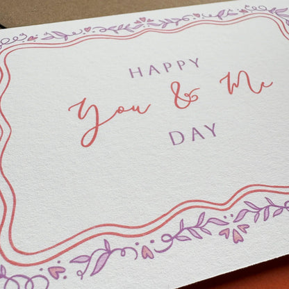 Wedding Anniversary Card - Happy You & Me Day