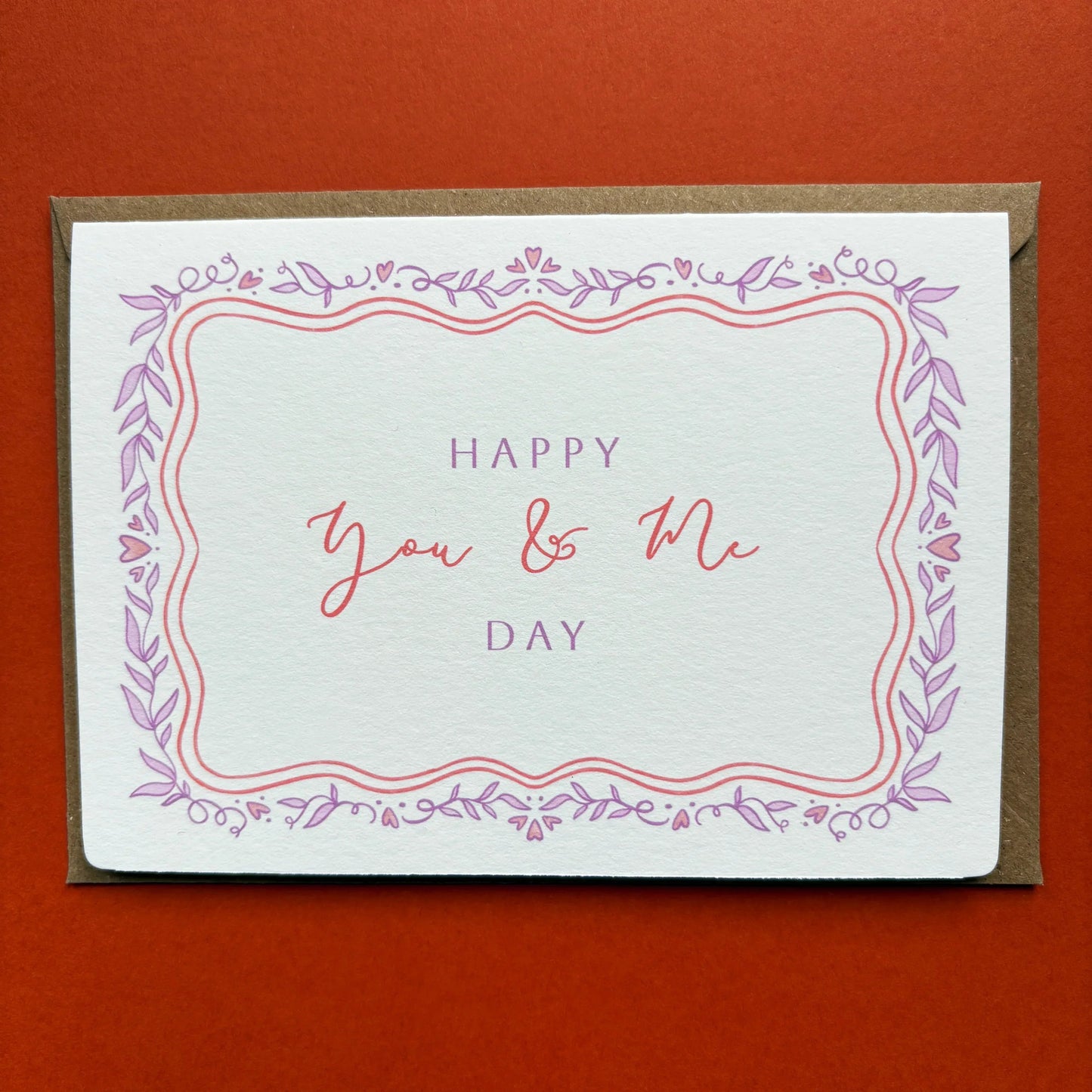 Wedding Anniversary Card - Happy You & Me Day