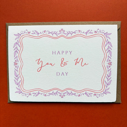 Wedding Anniversary Card - Happy You & Me Day