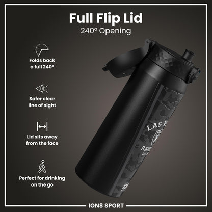 NFL x ION8 Insulated Steel Water Bottle, NFL Raiders, 750ml (24oz)