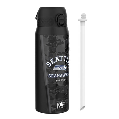 NFL x ION8 Insulated Steel Water Bottle, NFL Seahawks, 750ml (24oz)
