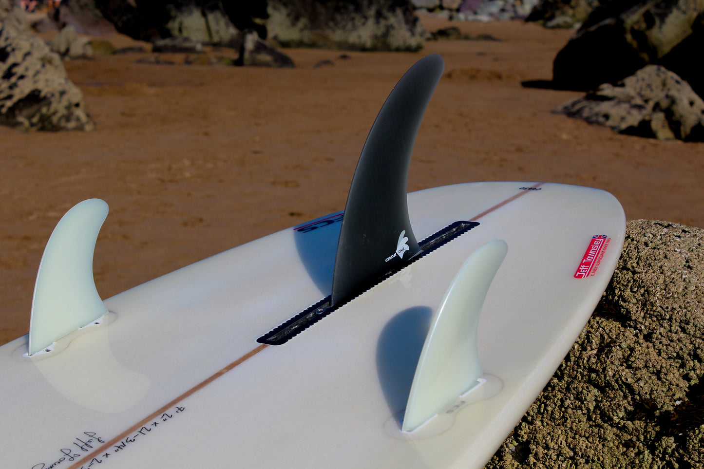 9ft Southern Swells Longboard Round Tail Clear Epoxy Finish (FINS Included)