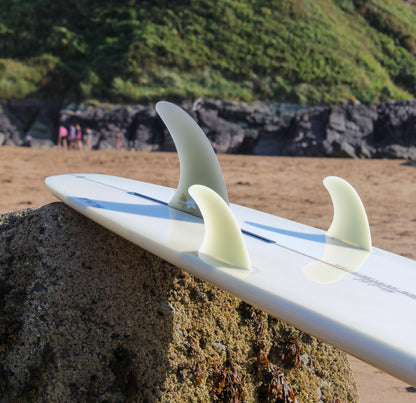 9ft Southern Swells Longboard Round Tail Clear Epoxy Finish (FINS Included)