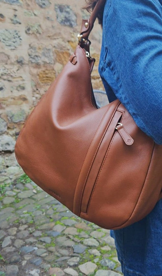 SADDLER "Julia" Real Leather Hobo Bag – Versatile, Stylish & Spacious Design