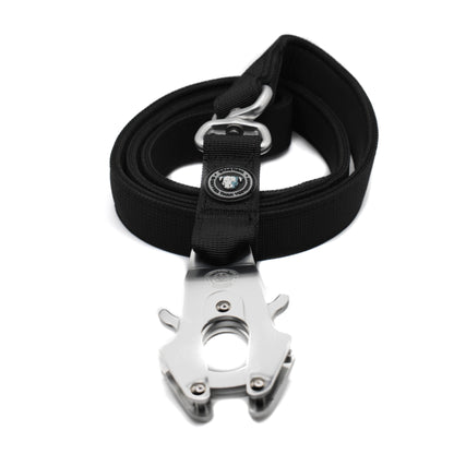 BTactical™ Nylon Frog Clip Dog Lead |  Extra-Strong Anti Tangle - Midnight Black