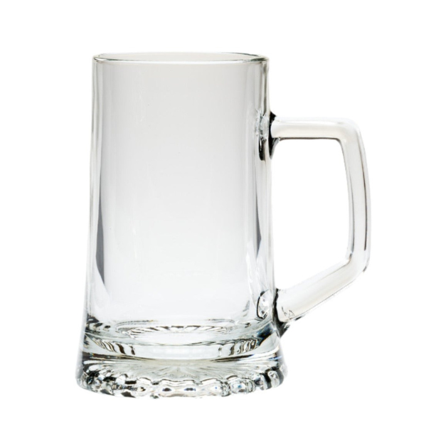Large Glass Stern Tankard - 510ml - Clearance