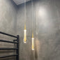 Glass Drop Pendant Light - Warm LED Hanging String Light UK