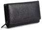 SADDLER PAULA Handmade Leather Trifold Purse – RFID Protected | 8 Card Slots, ID Window & Rear Zip Pocket | Gift Boxed