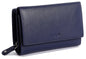 SADDLER PAULA Handmade Leather Trifold Purse – RFID Protected | 8 Card Slots, ID Window & Rear Zip Pocket | Gift Boxed