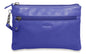 SADDLER SCARLETT Leather Zip Top Mini Clutch - Phone Holder with Detachable Wrist Strap - RFID Protected