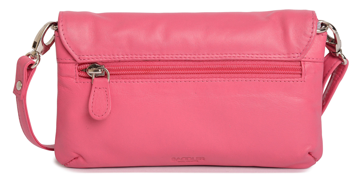 SADDLER Audrey Compact Leather Crossbody Bag & Clutch – Versatile & Stylish - Gift Boxed