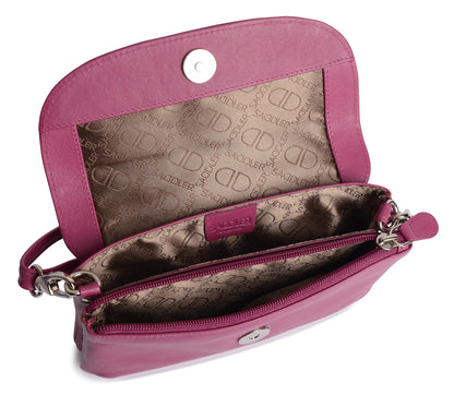 SADDLER Audrey Compact Leather Crossbody Bag & Clutch – Versatile & Stylish - Gift Boxed