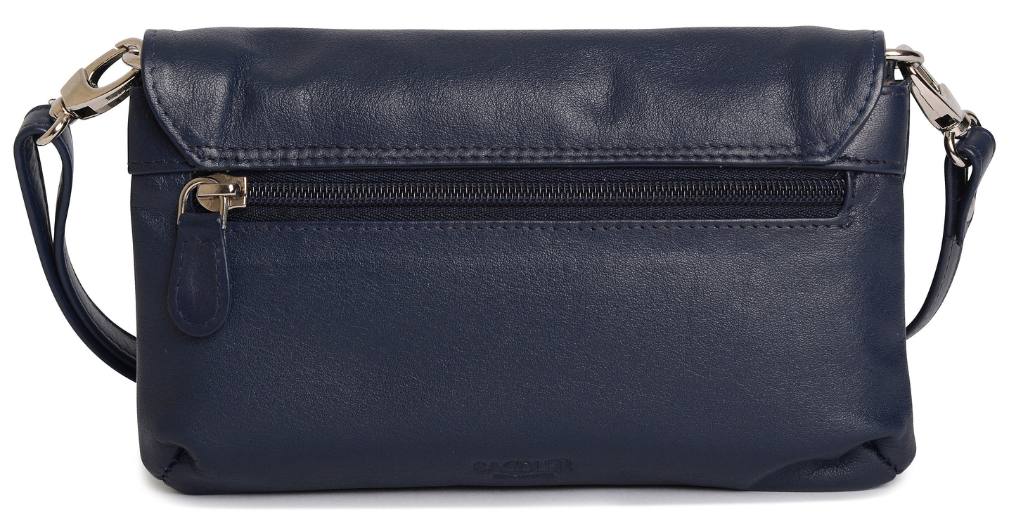 SADDLER Audrey Compact Leather Crossbody Bag & Clutch – Versatile & Stylish - Gift Boxed