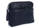 SADDLER "Louisa" RFID Real Leather Zipped Organiser and Cosmetic Pouch (Gift Boxed)