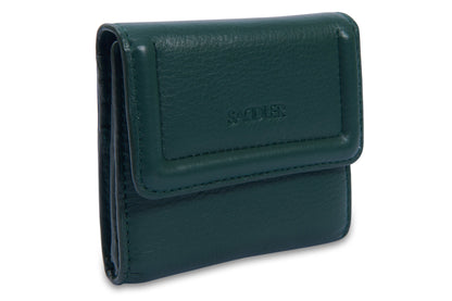 SADDLER "Edith" RFID Trifold Real Leather Card Case (Gift Boxed)