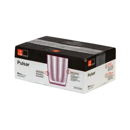 Bormioli Rocco Pulsar Double Old Fashioned Glasses Purple - 390ml - Set of 6