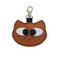 Colourful Cat Bag Charm - Burnt Orange