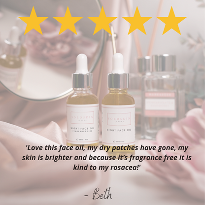 Fragrance Free Night Face Oil 10mls