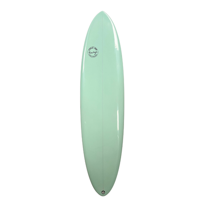 7' Heritage Round Tail Retro Egg Surfboard in Gloss Tint