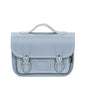 Leather Midi Satchel - Lilac Grey