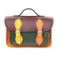 Handmade Leather Micro Satchel - Autumnal Kaleidoscope