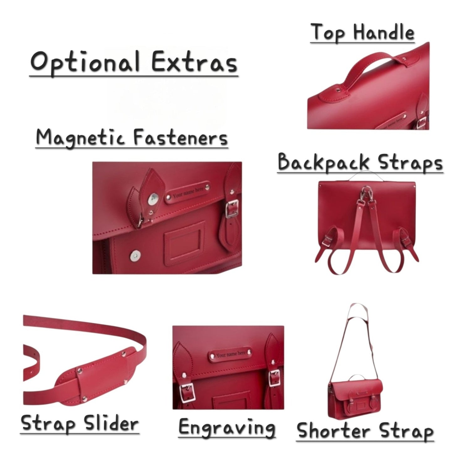 Handmade Leather Satchel - Chestnut