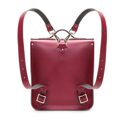 Handmade Leather City Backpack - Oxblood