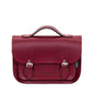 Leather Midi Satchel - Oxblood
