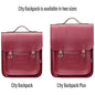 Handmade Leather City Backpack - Oxblood