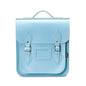 Handmade Leather City Backpack - Pastel Baby Blue