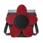 Handmade Leather Daisy Barrel Bag - Poppy - Red
