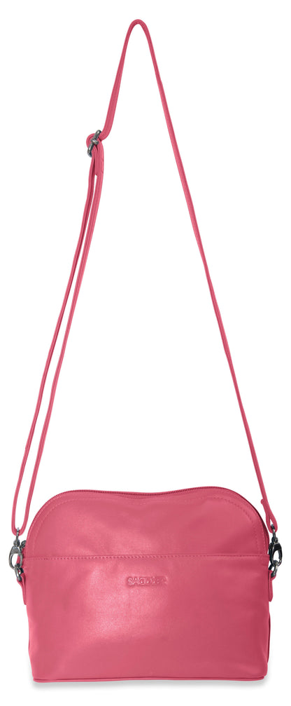 SADDLER BROOKLYN Leather Zip Top Handbag - Adjustable  Shoulder Strap, Multiple Pockets - RFID Protected